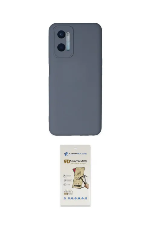 ieg™ Oppo A96 Kılıf Ahenk Serisi - Siyah Mat Seramik Nano Ekran Koruyucu