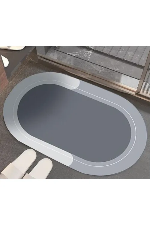 Oval Süper Emici Banyo Paspası