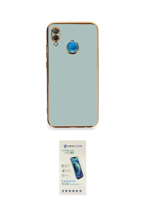 ieg™ P20 Lite Kılıf Yankı Serisi - Şeffaf Pasifik Cam Ekran Koruyucu