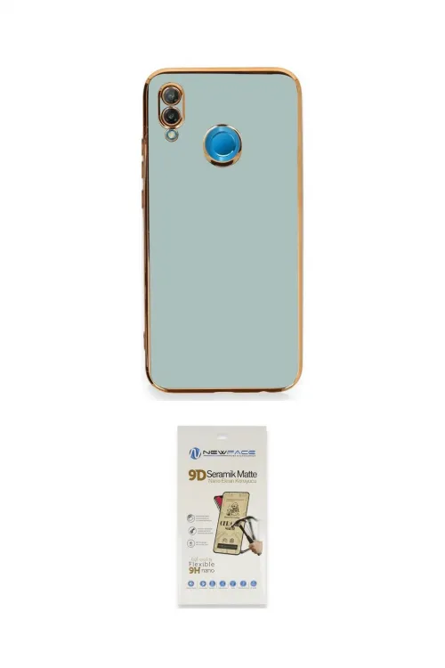 ieg™ P20 Lite Kılıf Yankı Serisi - Siyah Mat Seramik Nano Ekran Koruyucu