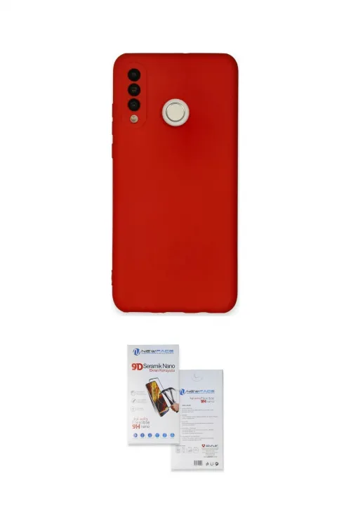 ieg™ P30 Lite Kılıf Ahenk Serisi - Siyah Seramik Nano Ekran Koruyucu