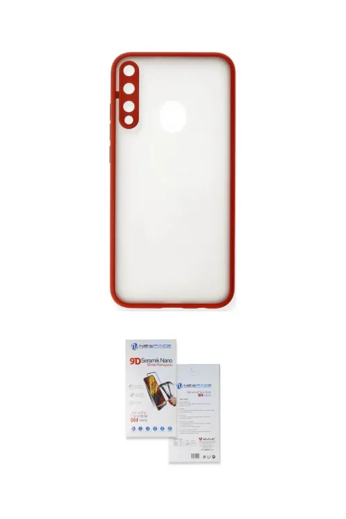 ieg™ P40 Lite E Kılıf Ahenk Çizgi Serisi - Siyah Seramik Nano Ekran Koruyucu