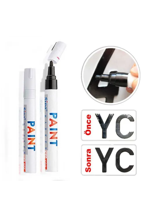 Paint Plaka Yazma Kalemi Siyah
