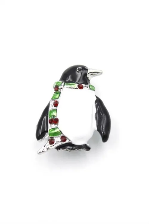 IEG - Penguen Broş - Beyaz