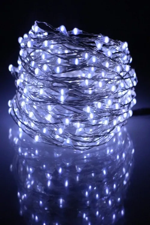 ieg™ Peri Led Işık 5 Metre Beyaz  Dekor Lambası 50 Ledli