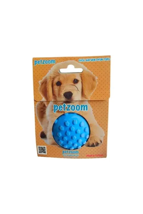 PetZoom Mavi Dikenli Köpek Oyun Topu