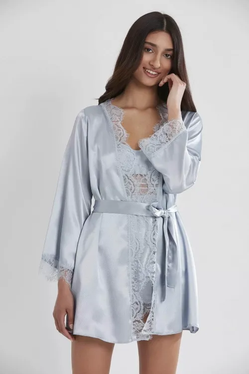 ieg™ Pierre Cardin 2490 Bayan Sabahlıklı Saten Şort Takım