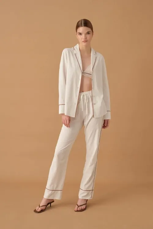 ieg™ Pierre Cardin 25235 Kadın 3Lü Braletli Biyeli Pijama Takım