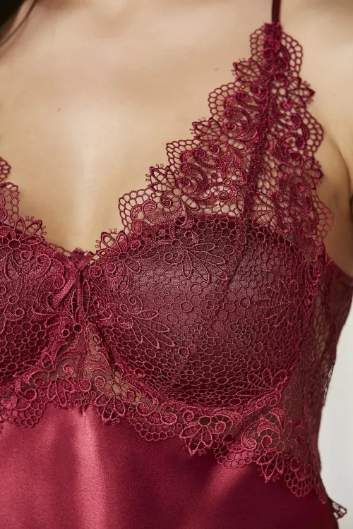 ieg™ Pierre Cardin 6040 Kısa Gecelikli 6lı İpek Set