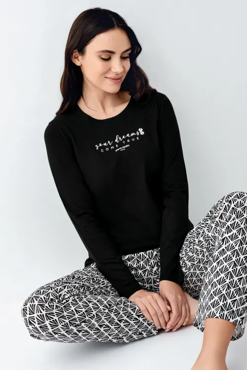ieg™ Pierre Cardin 9068-S Kadın Uzun Kol Pijama Takım