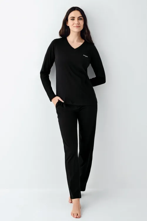 ieg™ Pierre Cardin 9070-X Kadın Battal Uzun Kol Pijama Takım