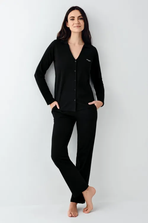 ieg™ Pierre Cardin 9115-S Kadın Uzun Kol Pijama Takımı