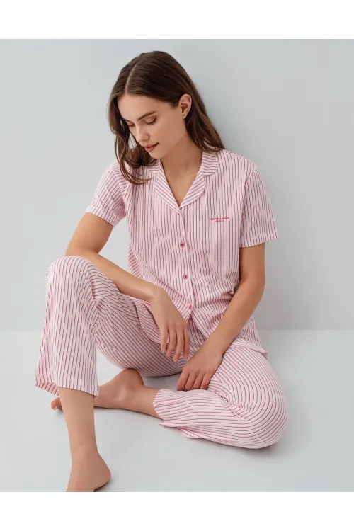 ieg™ Pierre Cardin 9204-S Kadın Gömlek Pijama Takım