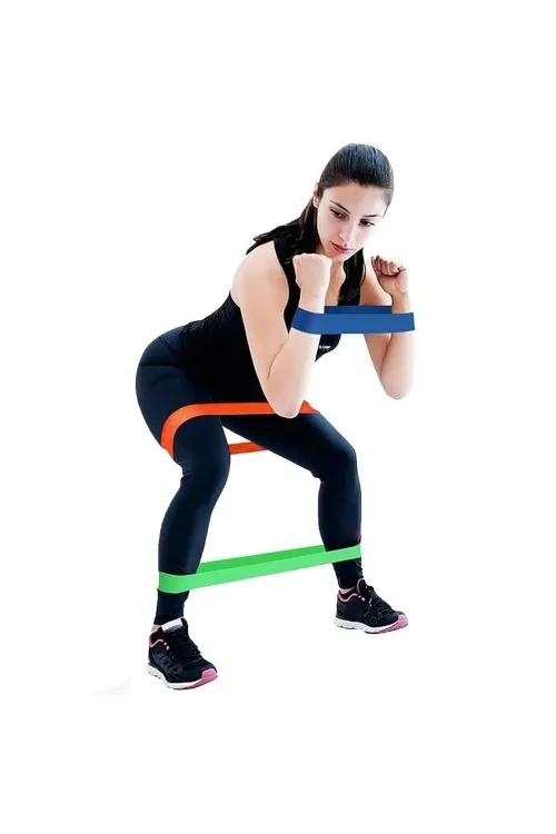 Pilates Direnç Lastiği Seti 5 Adet