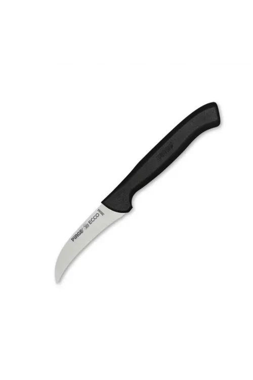 ieg™ Pirge 38044 Ecco Kıvrık Eğri Sebze Dekor Bıçağı 7,5 cm - Siyah