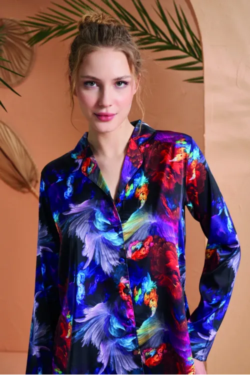 ieg™ PJS 27079 Kadın Düğmeli Pijama Takımı