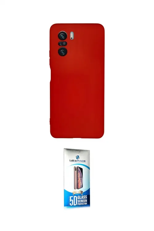 ieg™ Poco F3 Kılıf Ahenk Serisi - Siyah 5D Eko Cam Ekran Koruyucu