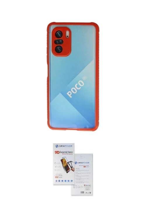 ieg™ Poco F3 Kılıf Nova Asil Özel Seri - Siyah Seramik Nano Ekran Koruyucu