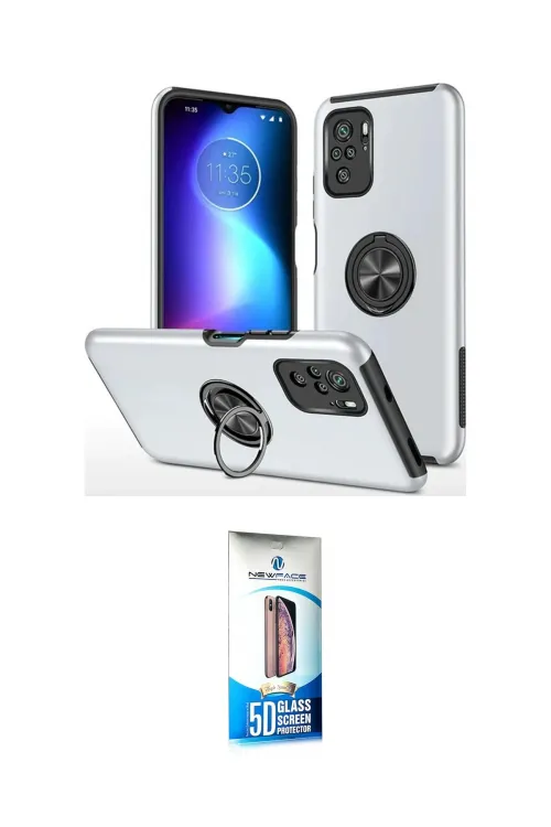 ieg™ Poco F3 Kılıf Odak Form Prime - Siyah 5D Eko Cam Ekran Koruyucu