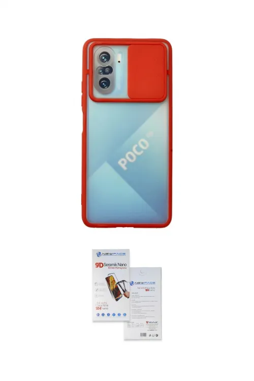 ieg™ Poco F3 Kılıf Vadi Çizgi - Siyah Seramik Nano Ekran Koruyucu