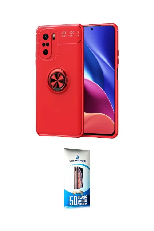 ieg™ Poco F3 Kılıf Yankı Form Prime - Siyah 5D Eko Cam Ekran Koruyucu