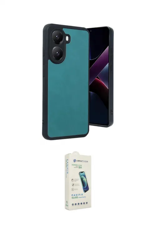 ieg™ Poco X7 Pro Kılıf Kıvılcım Işık Serisi - Şeffaf Pasifik Cam Ekran Koruyucu