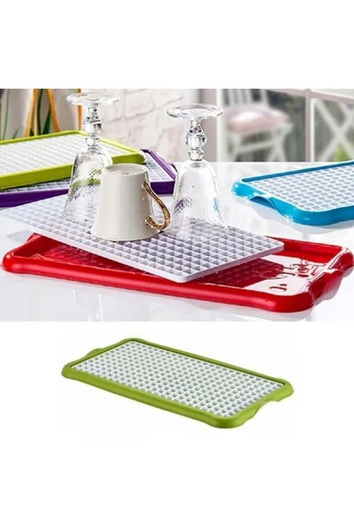 ieg™ Pratik Lavabo Tezgah Üstü Bulaşık Kurutmalığı Süzmatik 22x40 cm