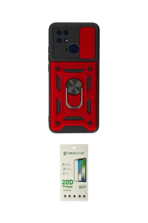 ieg™ Redmi 10C Kılıf Ahenk Klasik - Siyah 20D Premium Cam Ekran Koruyucu