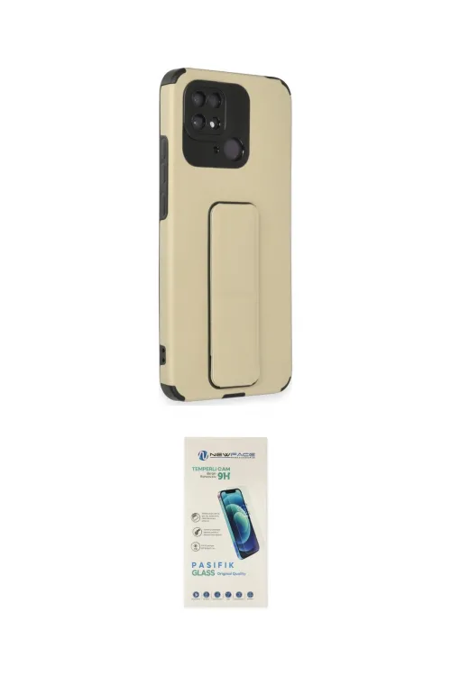 ieg™ Redmi 10C Kılıf Çekirdek Yansıma - Şeffaf Pasifik Cam Ekran Koruyucu
