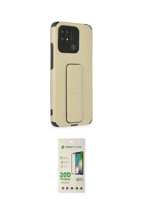ieg™ Redmi 10C Kılıf Çekirdek Yansıma - Siyah 20D Premium Cam Ekran Koruyucu