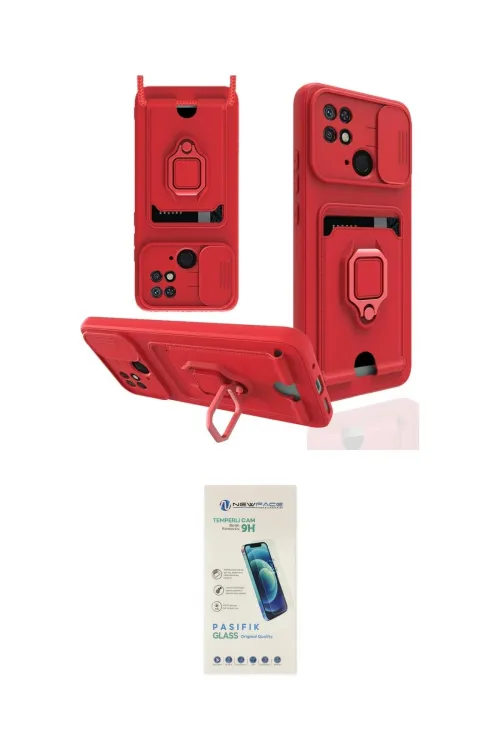 ieg™ Redmi 10C Kılıf Vadi Form Prime - Şeffaf Pasifik Cam Ekran Koruyucu