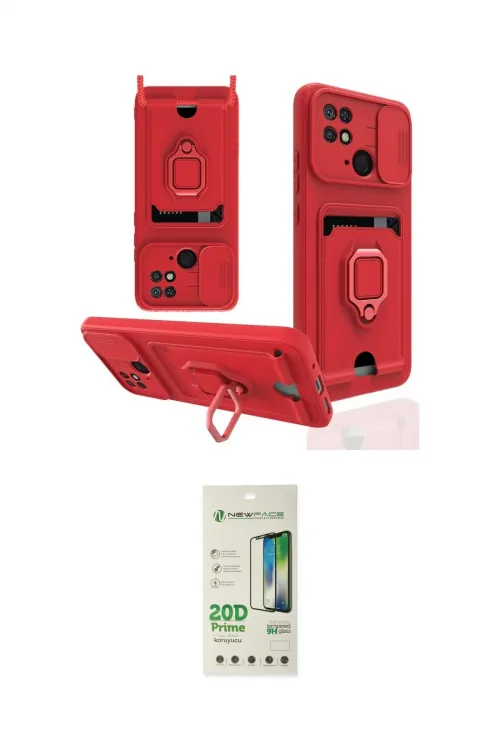 ieg™ Redmi 10C Kılıf Vadi Form Prime - Siyah 20D Premium Cam Ekran Koruyucu