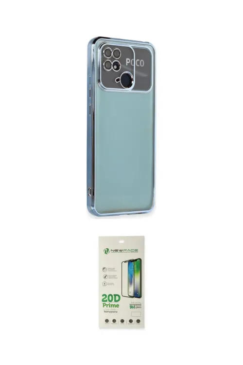 ieg™ Redmi 10C Kılıf Vadi Minimal - Siyah 20D Premium Cam Ekran Koruyucu