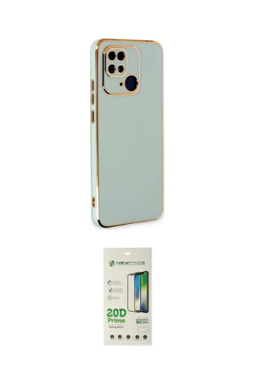 ieg™ Redmi 10C Kılıf Yankı Serisi - Siyah 20D Premium Cam Ekran Koruyucu