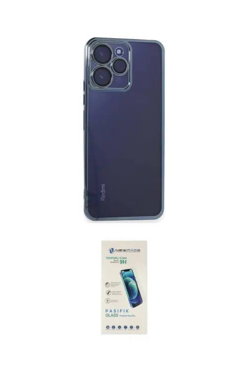 ieg™ Redmi 12 Kılıf Vadi Minimal - Şeffaf Pasifik Cam Ekran Koruyucu