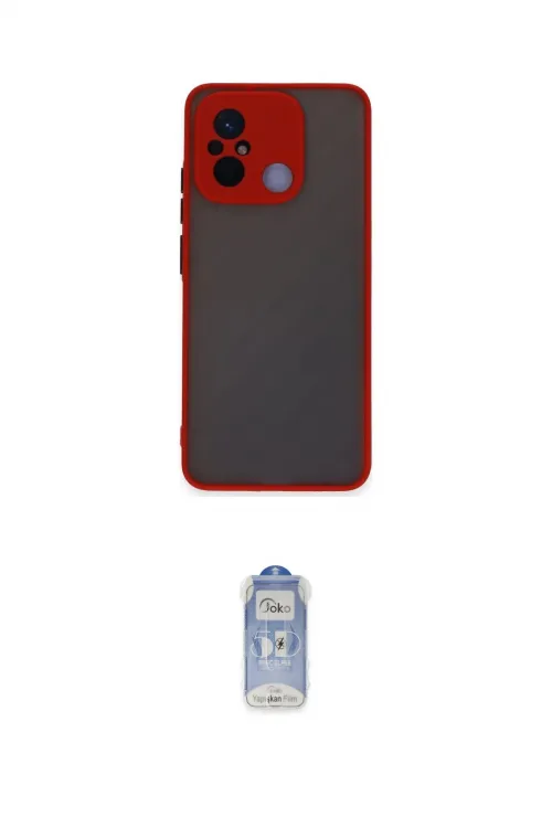 ieg™ Redmi 12C Kılıf Ahenk Çizgi Serisi - Siyah Joko Magic 5D Cam
