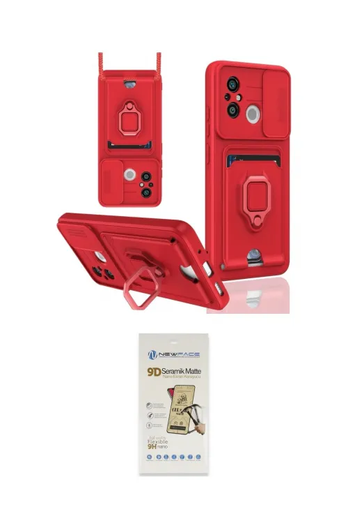 ieg™ Redmi 12C Kılıf Vadi Form Prime - Siyah Mat Seramik Nano Ekran Koruyucu