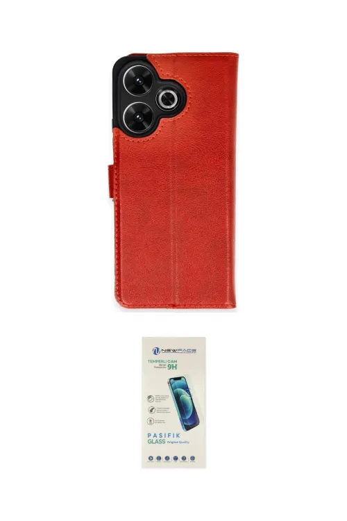 ieg™ Redmi 13 4G Kılıf Siluet Işık Serisi - Şeffaf Pasifik Cam Ekran Koruyucu