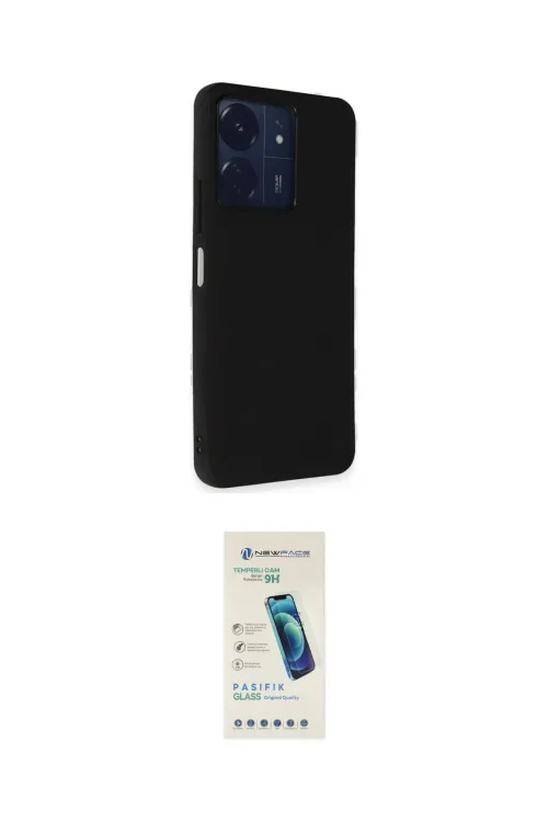 ieg™ Redmi 13C Kılıf Akış Asil Koleksiyonu - Şeffaf Pasifik Cam Ekran Koruyucu
