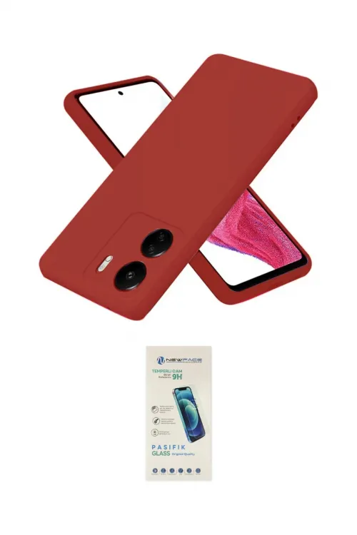 ieg™ Redmi 13C Kılıf Kozmos Yansıma Özel Seri - Şeffaf Pasifik Cam Ekran Koruyucu