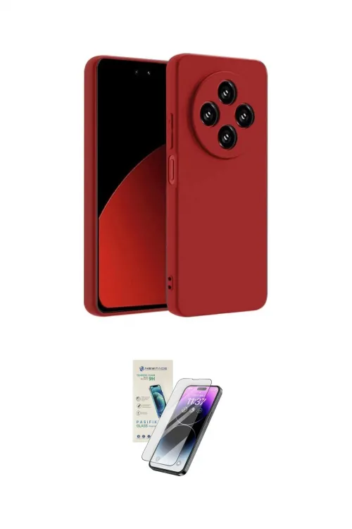 ieg™ Redmi 14C Kılıf Ahenk Serisi - Şeffaf Pasifik Cam Ekran Koruyucu
