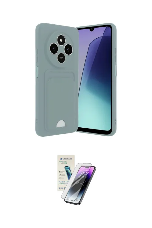 ieg™ Redmi 14C Kılıf Vadi Çizgi Prime - Şeffaf Pasifik Cam Ekran Koruyucu