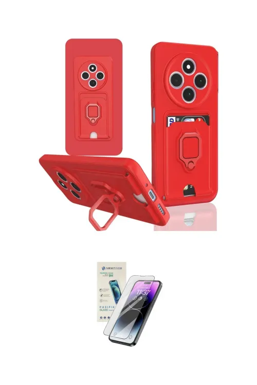 ieg™ Redmi 14C Kılıf Vadi Form Prime - Şeffaf Pasifik Cam Ekran Koruyucu