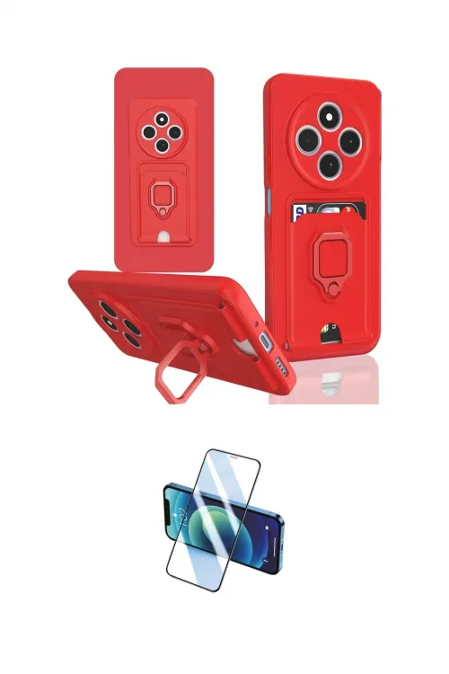 ieg™ Redmi 14C Kılıf Vadi Form Prime - Siyah 3D Antistatik Cam Ekran Koruyucu