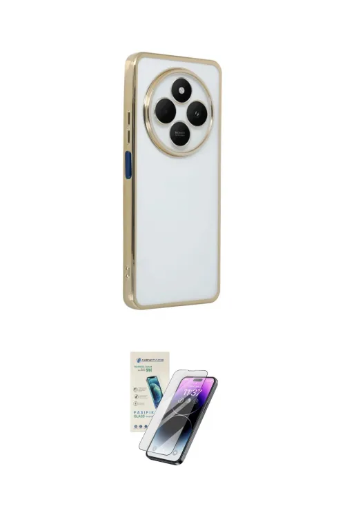 ieg™ Redmi 14C Kılıf Vadi Minimal - Şeffaf Pasifik Cam Ekran Koruyucu