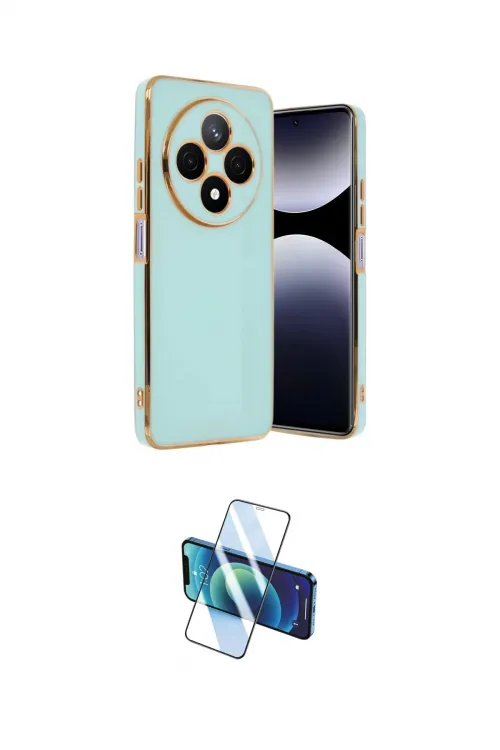 ieg™ Redmi 14C Kılıf Yankı Serisi - Siyah 3D Antistatik Cam Ekran Koruyucu