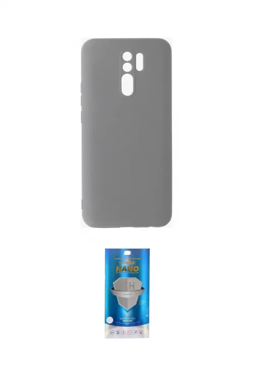ieg™ Redmi 9 Kılıf Ahenk Serisi - Şeffaf Royal Nano Ekran Koruyucu