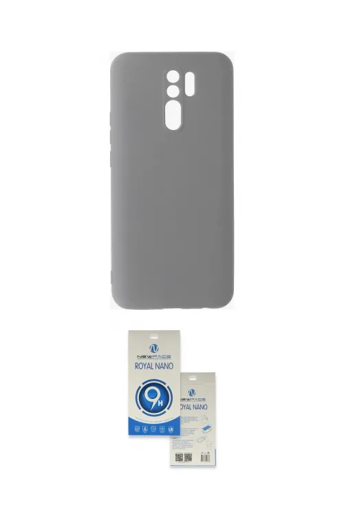 ieg™ Redmi 9 Kılıf Ahenk Serisi - Şeffaf Royal Nano Ekran Koruyucu