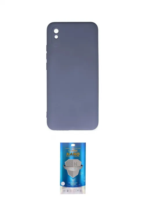 ieg™ Redmi 9A Kılıf Ahenk Serisi - Şeffaf Royal Nano Ekran Koruyucu
