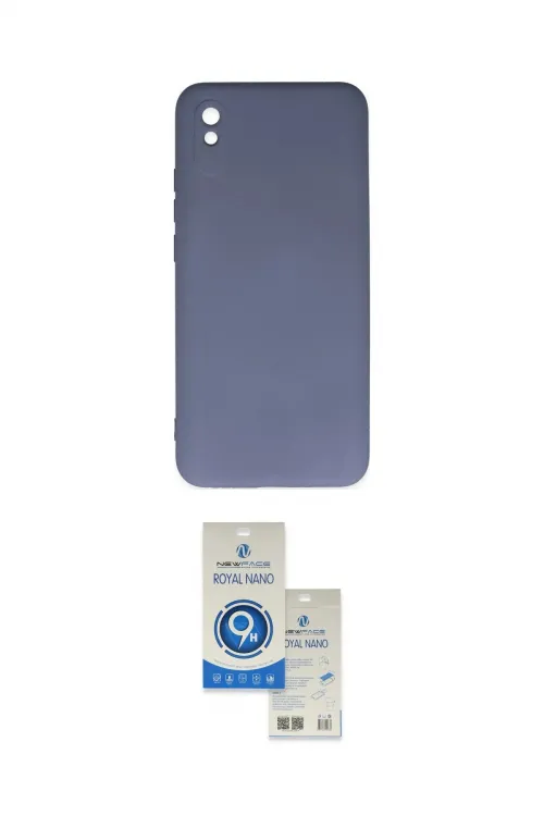 ieg™ Redmi 9A Kılıf Ahenk Serisi - Şeffaf Royal Nano Ekran Koruyucu